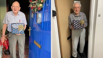 Durham care home gift Christmas hampers to Veterans in local community